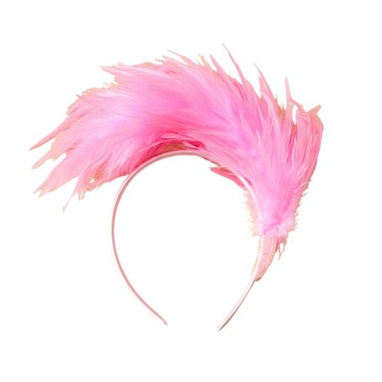Headband Rainbow Colorful Feather Decor Headband Lightweight Comfortable Elastic Hair Hoop Parties Festivals Stage Performances Headwear