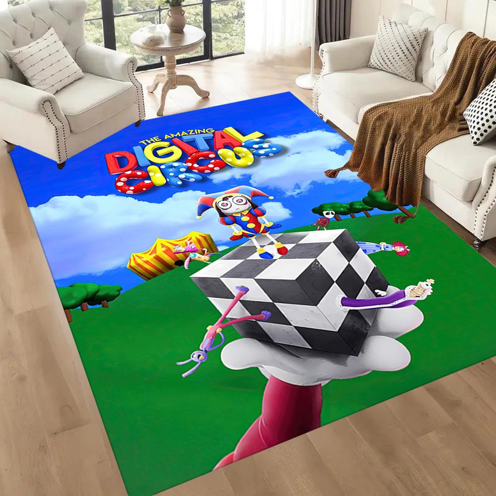 Digital Circus Carpet Design For Outdoor Dining Room Dormitory Living Rooms Antislip Carpet Anime Office Decor Best For Christmas