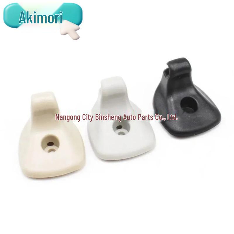 2-Pack Gray/Black/Beige Sun Visor Clips for Dodge Avenger (OE# 1GW25DW1AA)