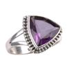 Natural Alexandrite Gemstone 925 Solid Sterling Silver Jewelry Ring S.5.5 H2K31