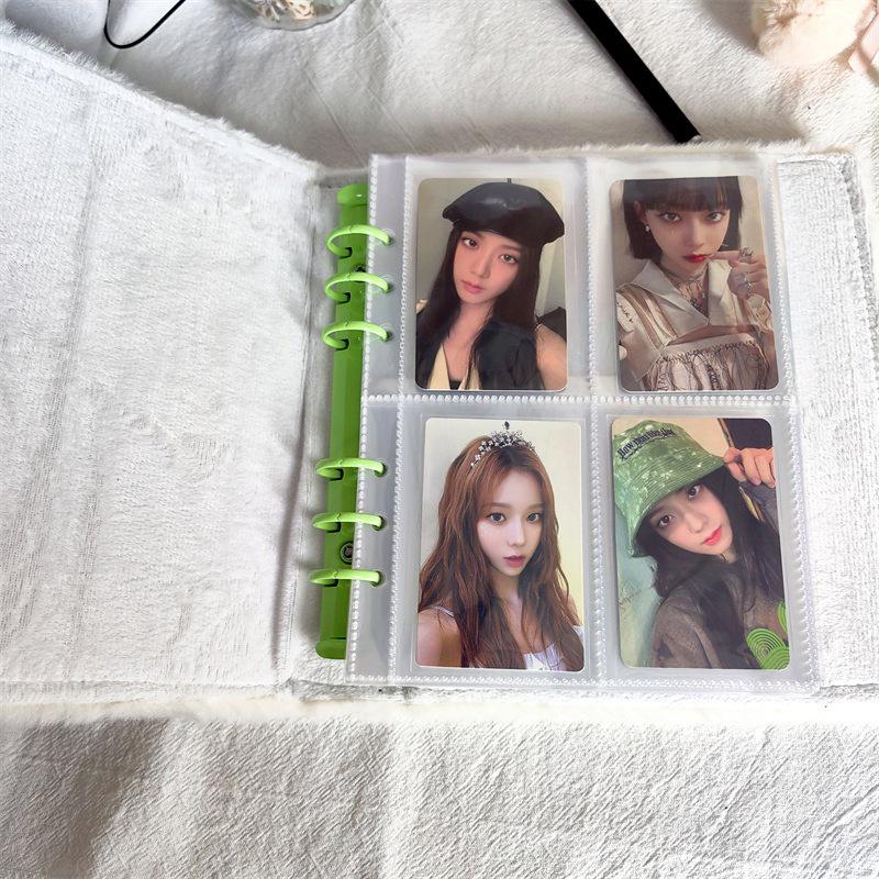 Fluffy Cute Three-Inch Loose-Leaf Card Album - High-Value Storage for Girls Chasing Stars