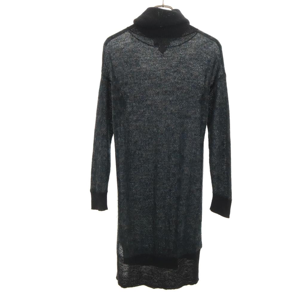 DIESEL alpaca Long sleeve Turtleneck knit one piece XS Black series Women Used