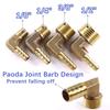 6-19mm 1/8" 1/4" 3/8" 1/2" Messing Winkelstück Schlauchtülle Schlauchadapter Außengewinde Kupferrohrfitting Verbinder Kupplung Kraftstoff Wasser Gas Öl