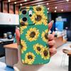 For Oppo Reno 14F 5G Phone Case Sunflower Patterns Soft Liquid Silicone Shell For OppoReno14F 14 F Camera Coverage Durable Capa