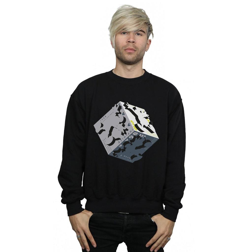 Disney Mens Mickey Mouse Cube Sweatshirt
