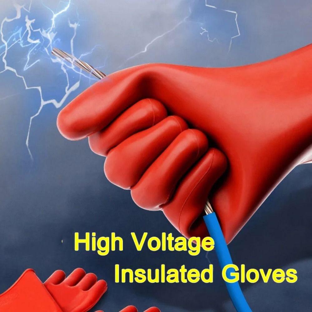 1 Pair Breathable Anti-Electricity Gloves Anti-electricity Protect Work Gloves  Electrical