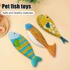 Ocean Fish Cat Toy Fabric Colorful Saury Cat Chew Toy Soft Stuffed Fish Kitten Kicker Teething Toy for Indoor Cats Boredom Relief