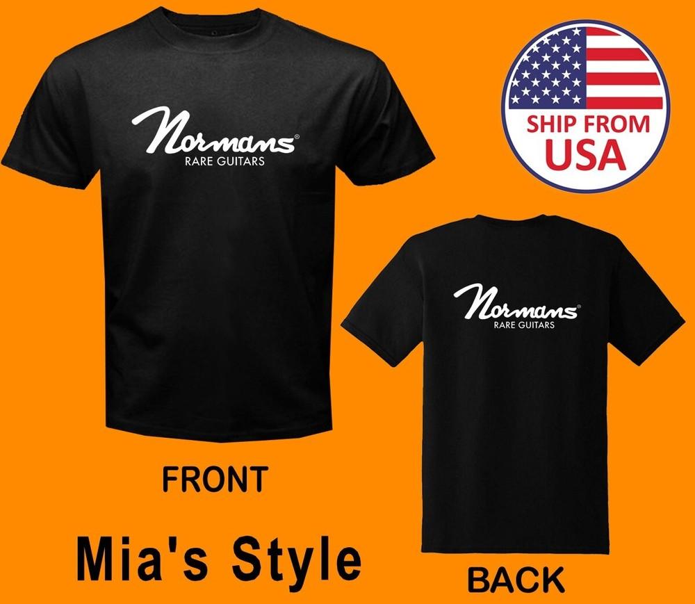 Normans Rare Guitars Men#039;s Black Size S5XL Unisex T-Shirt S