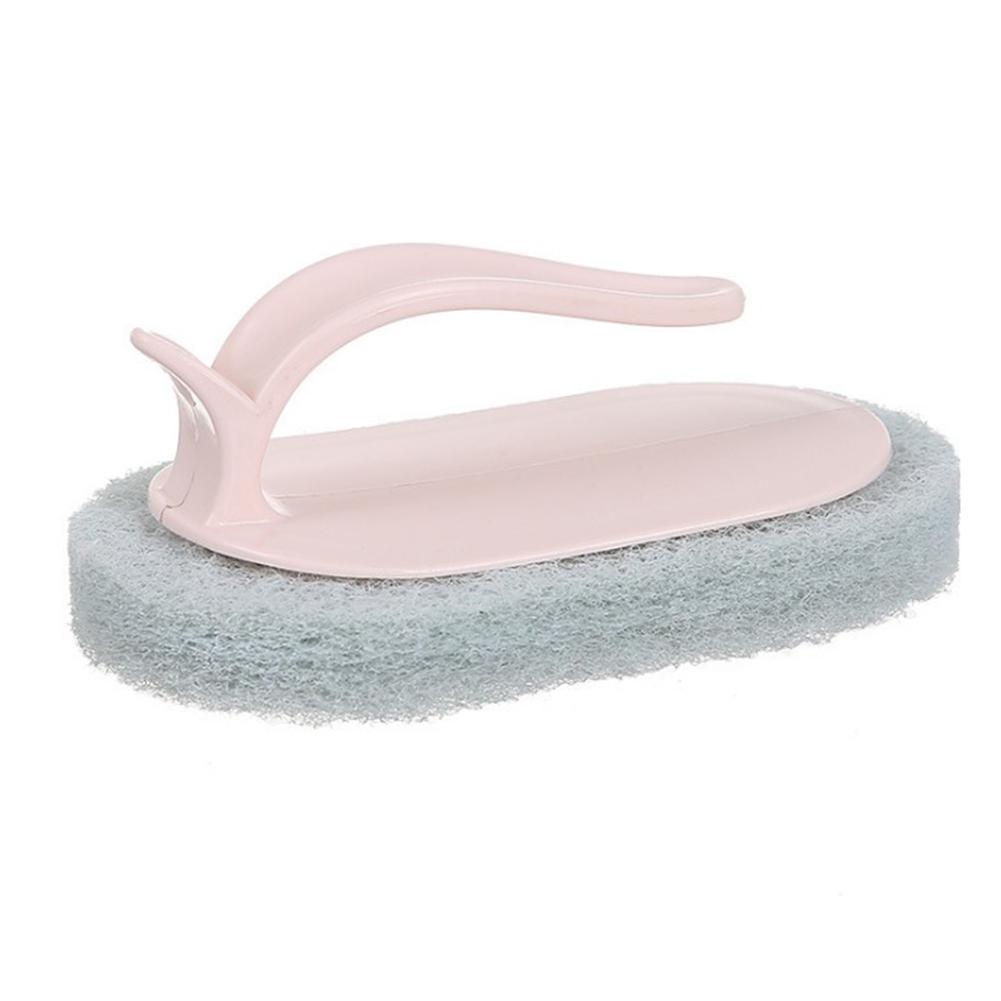 Powerful Sponge Brush with Short Handle for Bathtub Tile Cleaning