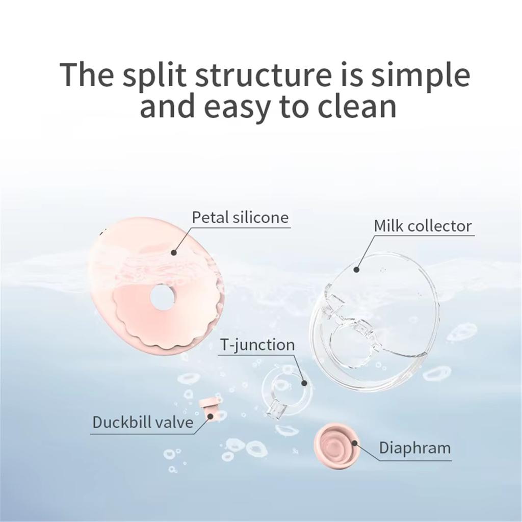Electric Wearable Breast Pump with LED Display 4 Modes BPA Free Portable Breast Pumps Comfort Milk Collector HandsFree Low Niose