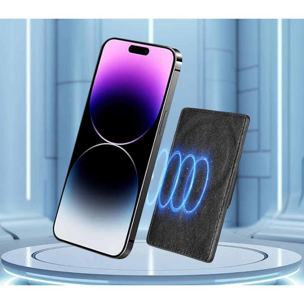 Geantă Nouă pentru Carduri de Bărbați RFID Capacitate Mare Cutie Automată pentru Carduri Multifuncțională Portabilă Magnetică Geantă pentru Carduri de Telefon Mobil Portofel din Piele