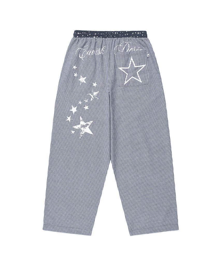 CAVISH Milky Way Check Lounge Pants Navy(Cv2Gmfpa00A)