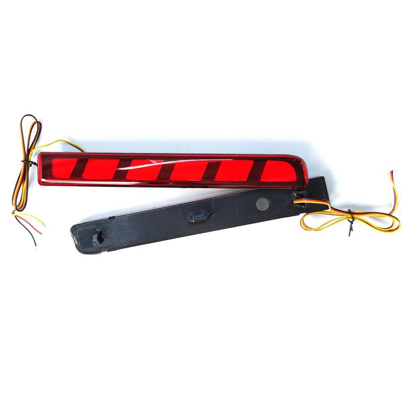 Rear Bumper Light Compatible with Toyota Wigo Agya Car Accessories Bumper Reflector Daytime Running Brake Light Modification