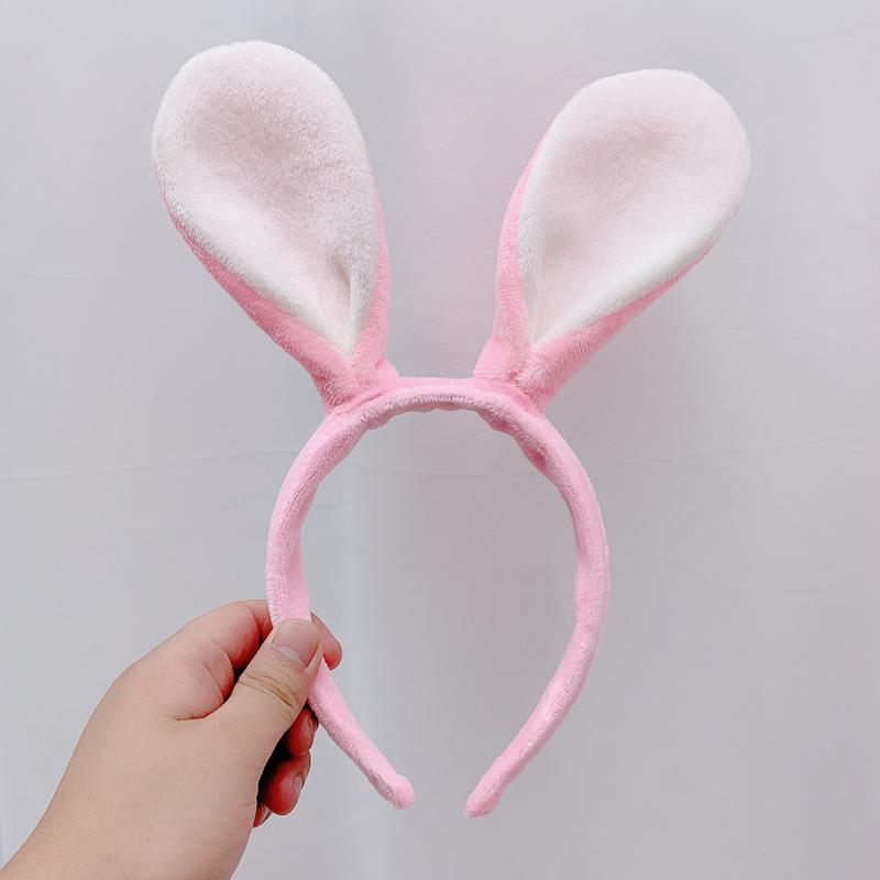 

Детский плюшевый ободок с белыми кроличьими ушками для девочек и младенцев