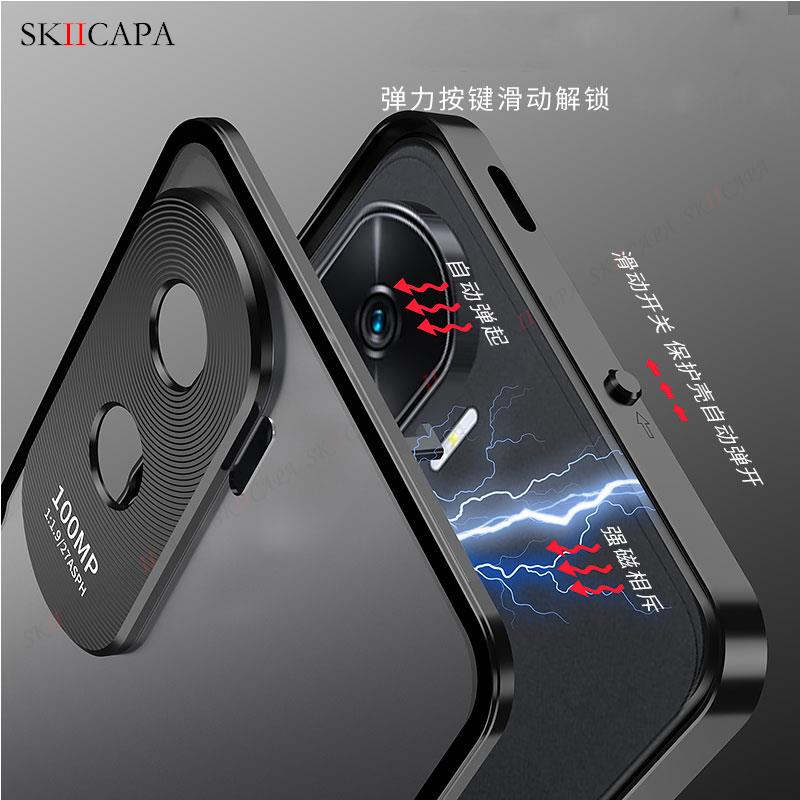 Tempered Glass Phone Case For Huawei Honor 90 Aluminium Alloy Bumper Cover For Huawei Honor 90 Pro X50i Slim Shockproof Cover