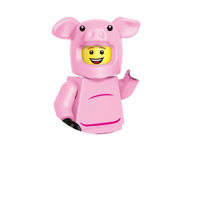 

Деревенское животное фигурка строительный блок Кролик коала курица свинья редис животное мини-кукла Набор строительных блоков подарок на Хэллоуин