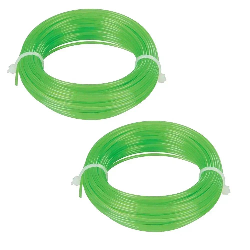 2Pcs 2mm 15M Strimmer Line Cord Wire Nylon Trimmer Line  Brush Grass Cutting Rope Universal Garden Lawn Mower Wire