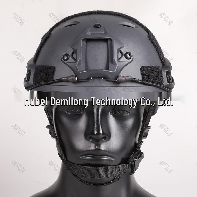 FAST Tactical Helmet with Adjustable Camouflage Cover - Breathable Military CS Protective Gear