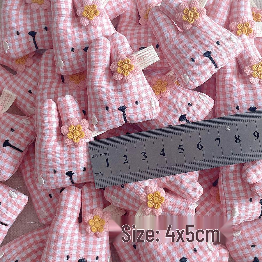 Cute Cartoon Rabbit Doll Head Cotton Brooch DIY Accessory