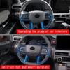 For TOYOTA TACOMA 2024 4Runner 2025 CarbonFiber Car Steering Wheel Trim direction Control Button Frame Cover Styling Accessories
