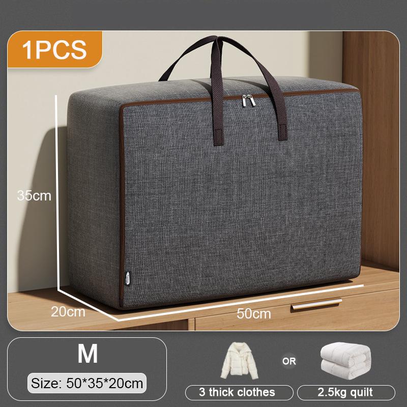 Large Underbed Dustproof Clothes Storage Bags Oxford Cloth Quilt Waterproof Storage Bag Ziped Organizer Wardrobe Boxes