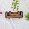 BAAU Wood Flower Pots Wedding Decoration Carbonized Antiseptic Wood Flower Boxes Balcony Succulents Wooden Flower Pots