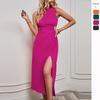 Self-shooting New Dresses Women's Clothing Solid Color Split-ended High-waisted Skirts Children