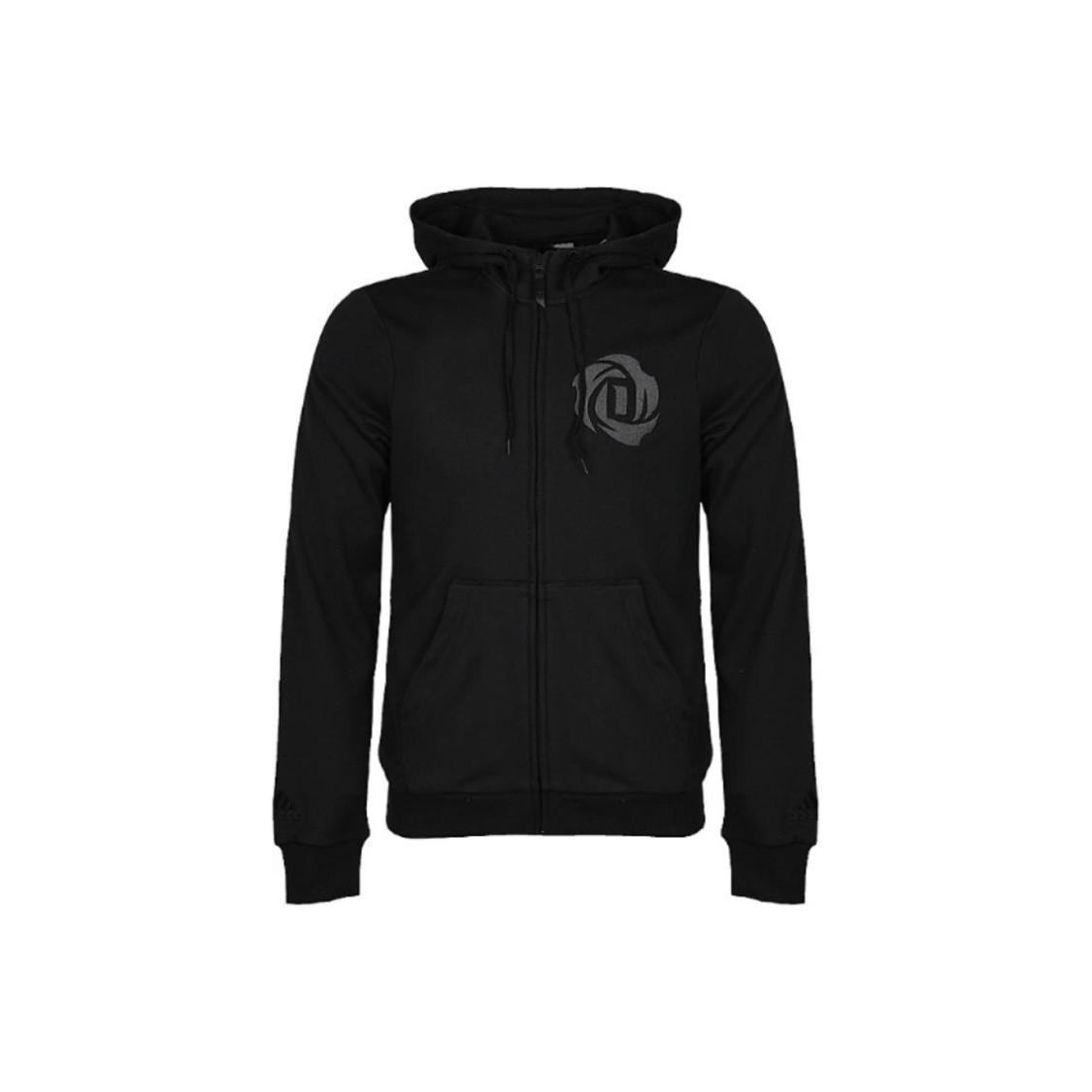 adidas Lifestyle Толстовка на молнии с принтом, куртка с длинным рукавом, мужская, черная S