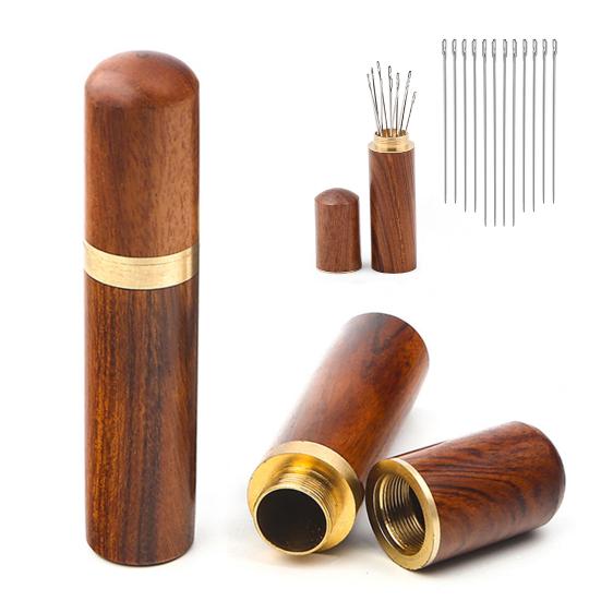 Hand Sewing Needles Large Eye Steel Needles with Storage Case Easy Threading Needles Gift for Elderly Sewing Lovers