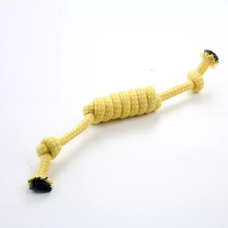 Cotton Rope Dog Toy Set: Durable, Unchewable Teething Rope Ball for Cats and Dogs