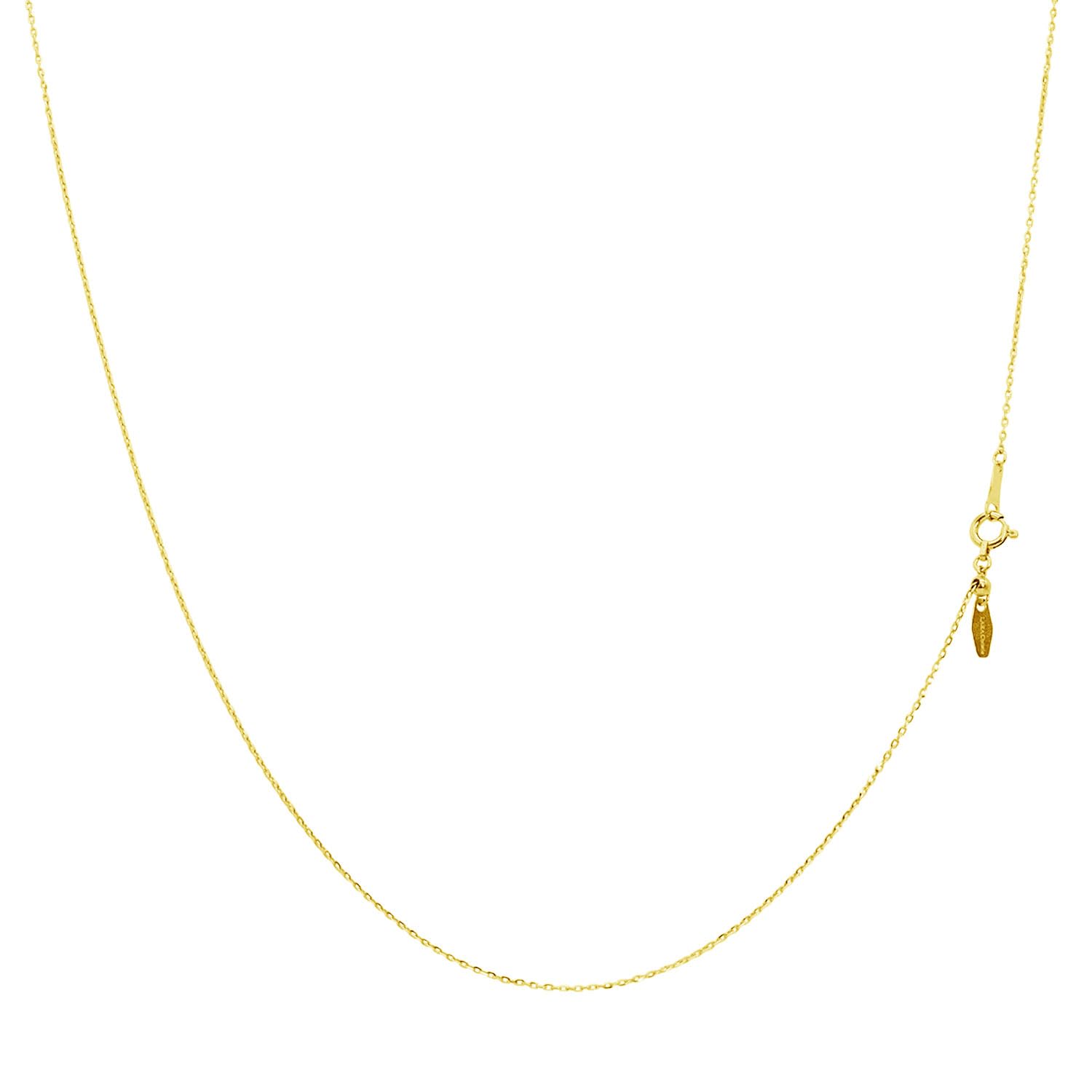 

Lala Christie Gold Chain 18K Shine Cut Azuki Approximately Up to 45cm Adjustable Necklace, Gold, Beads, 0.8mm Wide, 1.2g, Long, Length, lc97-0053