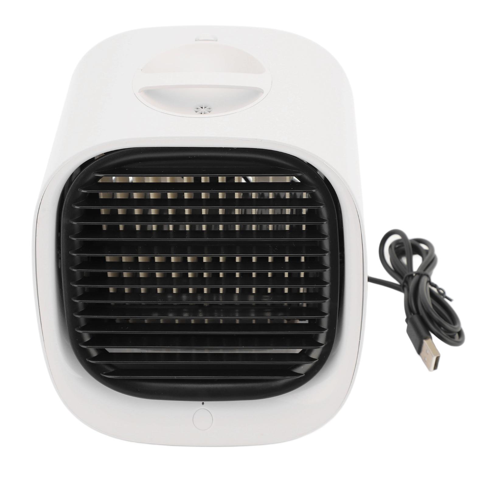 

Портативный кондиционер Многофункциональный Эффективный Тихий Увлажнение USB Маленький Вентилятор-кондиционер белый