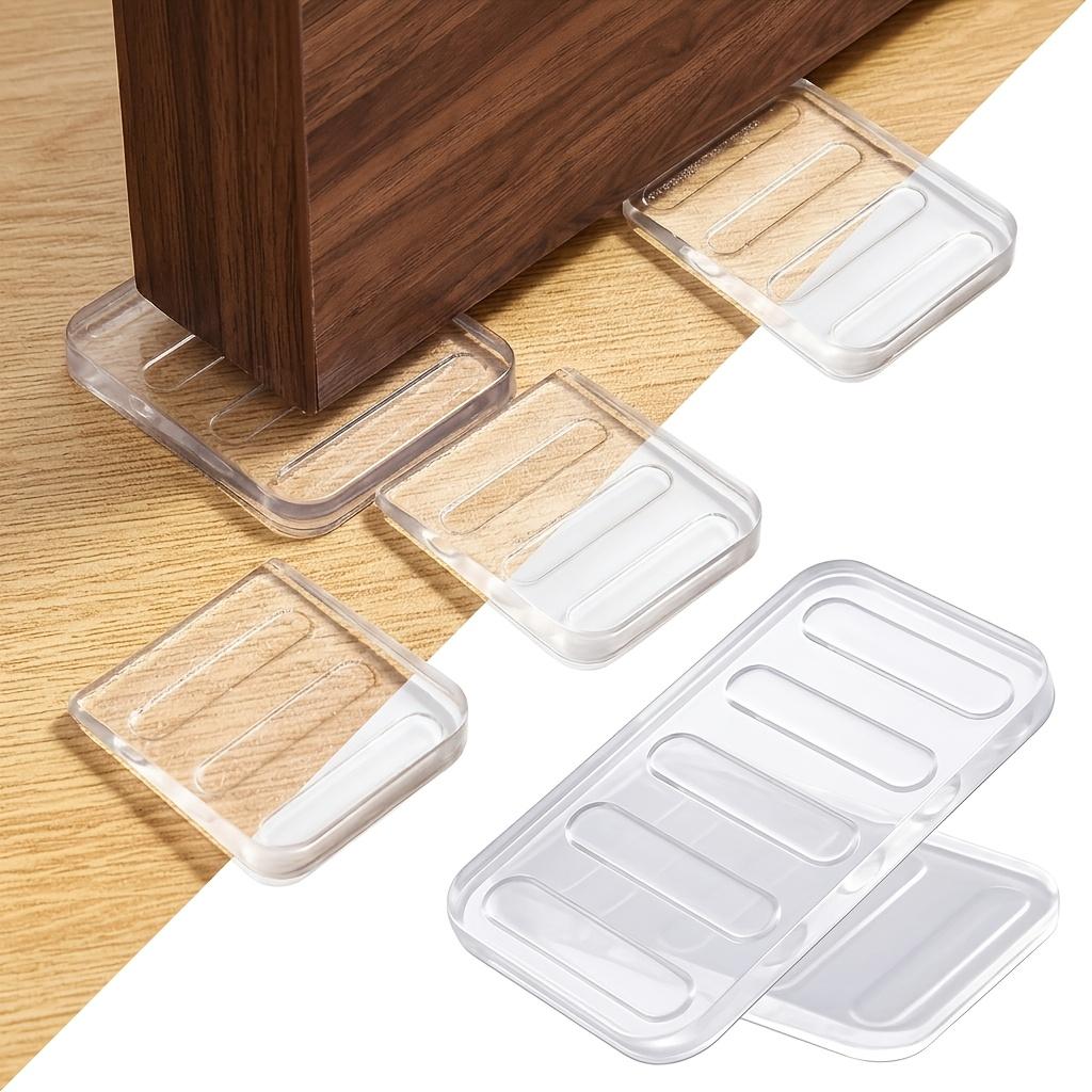 4/8Pcs Transparent Plastic Wedge Shims Cuttable Adjustable Furniture Levelers Hard Table Pads For Uneven Floor Door Surfaces