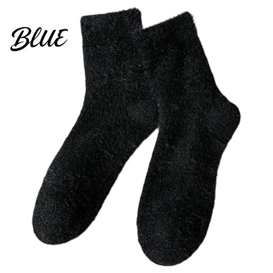 Thickened Thermal Socks Imitation Mink Velvet for Women, Soft Plush Socks, Winter Durable Washable Warm Solid Color Cozy Hosiery Home Indoor