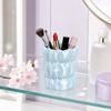 Yousheng Macaron Color Pen Holder, Cloud Pleat Design Pencil Holder, Soft Satin Compact Desktop Organizer for Pens Makeup