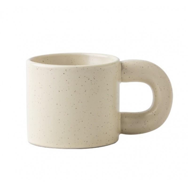 Ceramiczny Kubek Z Uchem Do Kawy Herbaty Nakrapiany Stylowy 300 Ml