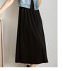 2026 Summer Retro Denim Dress & Vest Set: Casual Short-Sleeved Two-Piece Fashion