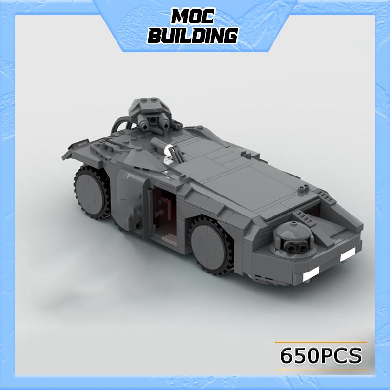 Moc Building Blocks Ucs Military Series Armored Vehicle M577 Apc Army Aliens Toys Diy Assemble Bricks Collection Creative Gifts