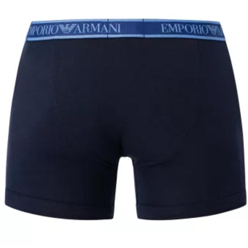 Emporio Armani Men' Boxer Briefs 3 Pack Black, Blue, Navy 112131-4F717-75336