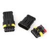 5 Kits 4pin Way Sealed Waterproof Electrical Wire Connector Plug for Car Automobile