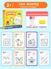 Kids First Reusable Writing Book Brain Development Tool Portable Left Right Brain Training Early Learning Aid
