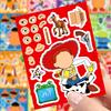 8/16Sheets   Puzzle Stickers Game Make a Face DIY Assemble Jigsaw Toys Theme Party Decoration Decals Gifts