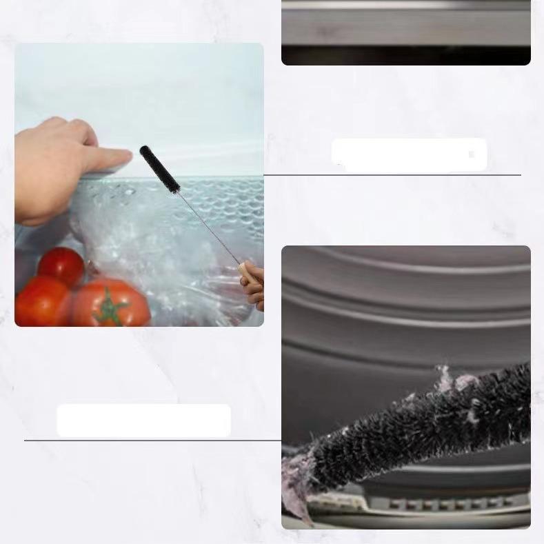 Multi-Purpose Bendable Long Handle Cleaning Brush for Washing Machines and Dryer Vents