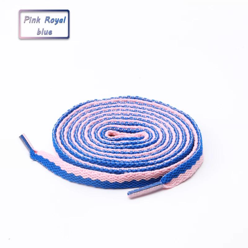 1Pair Sneakers for Shoelaces Original AF1AJ Colorblock Classic Shoe lace Flat Cotton Polyester Shoelace Fashion Sport Shoestring