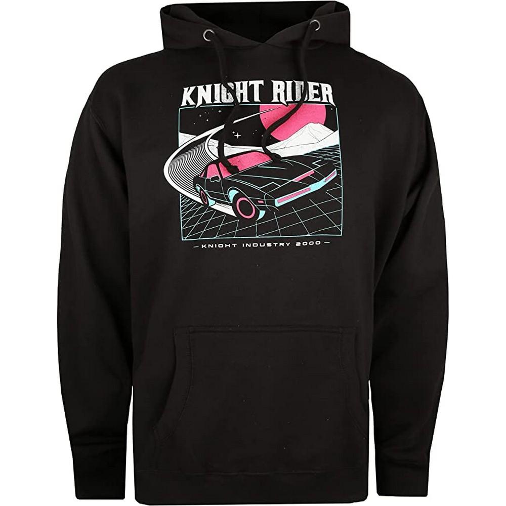 Knight Rider Mens K.I.T.T 2000 Neon Hoodie