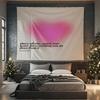 Love Heart Tapestry Flat Print Design for Party Gathering Holiday Decorative Wall Hanging Daily Home Decor
