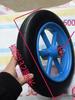 14-Inch Heavy-Duty Solid Tiger Wheel: Puncture-Proof Handcart Rubber Wheel with Axle