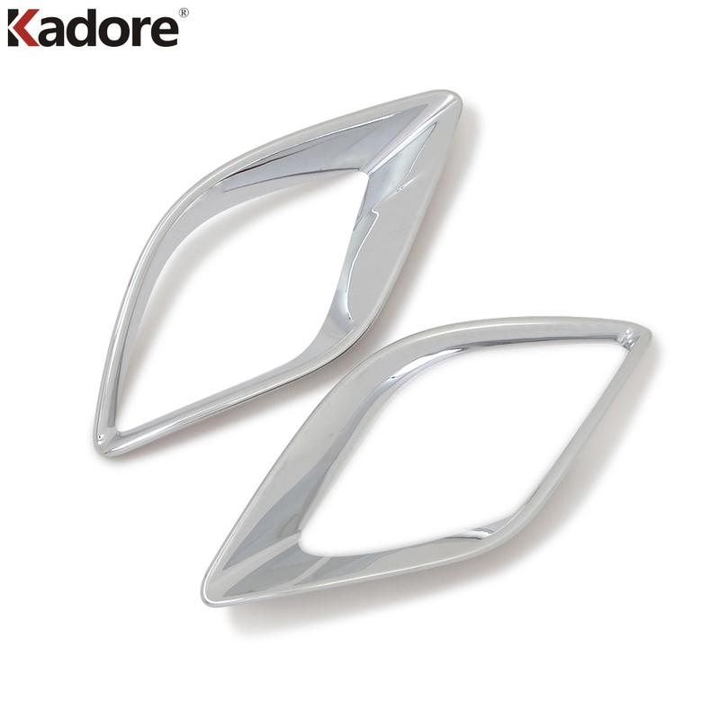 For Mazda CX-5 CX 5 2012 2013 2014 2015 Chrome Car Rear Bumper Fog Light Lamp Cover Trim Tail Foglight Bezel Trims Accessories