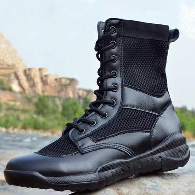 Bottes Tactiques de Combat en Mesh Respirant Bottes d'Extérieur Désert Légères et Confortables Bottes de Marche Randonnée Chaussures Homme