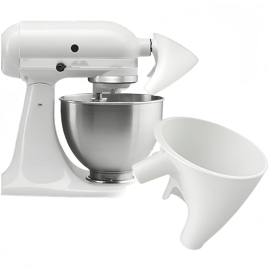 Flour Funnel Compatible with KitchenAid Mixers, Flour Funnel Accessory Suitable for Quart-sized Stand Mixers, Kitchen Baking Tool